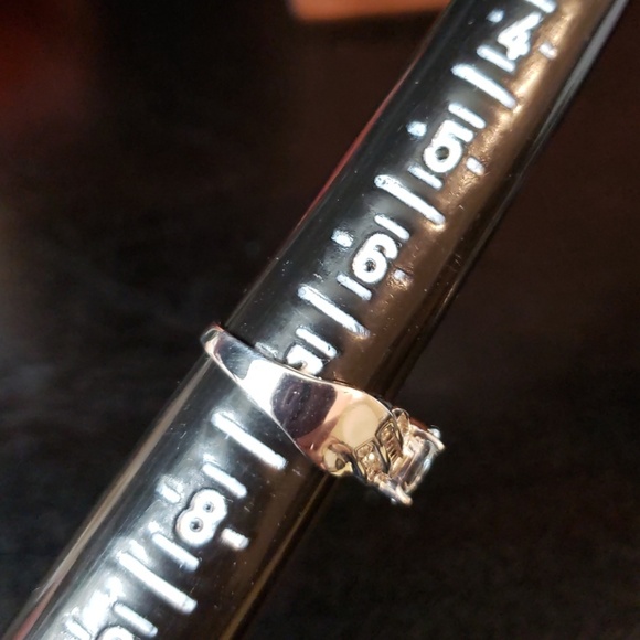 Special! Solid 10kt Wt Gold, Diamond & Aquamarine - Picture 5 of 8